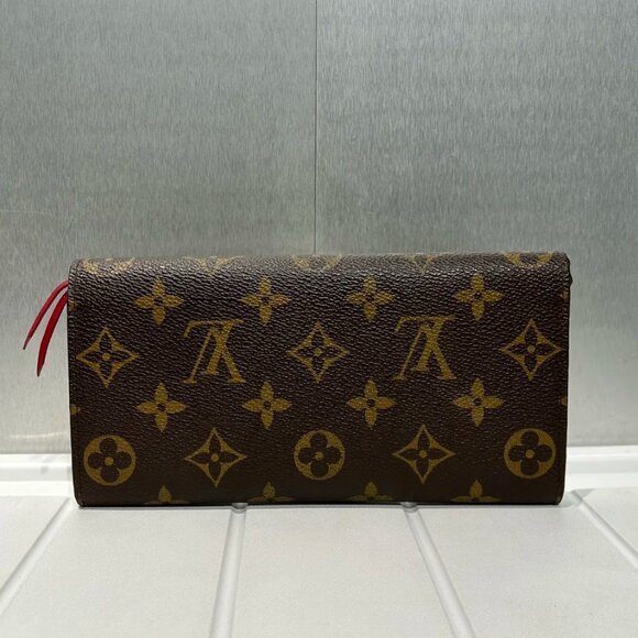 ✨Authentic Louis Vuitton Emilie Monogram Wallet WITH FREE Chain on Wallet - Picture 4 of 6